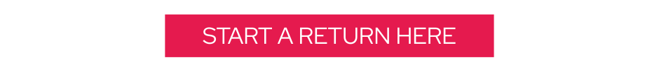 Red button with white text 'START A RETURN HERE' on a white background